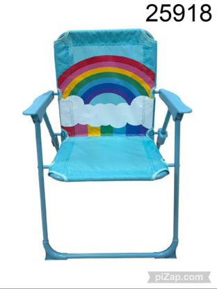 Imagen de SILLA REPOSERA NIÑO CELESTE ARCO IRIS 3.26